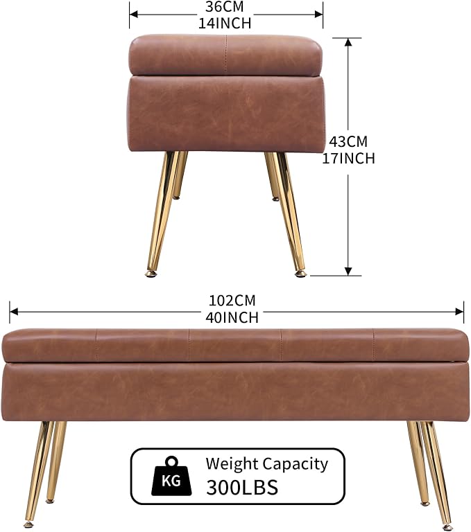 Faux Leather Brown