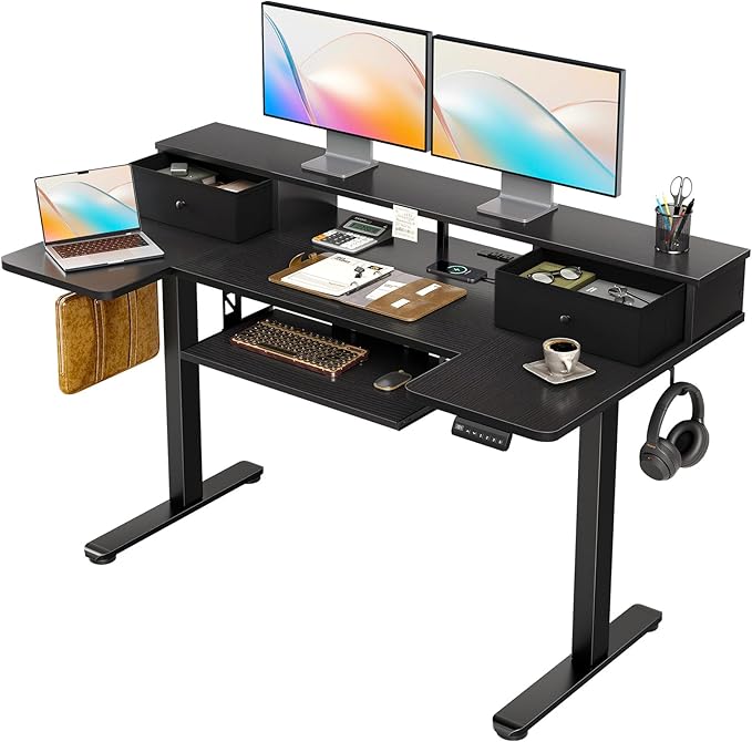 Black With Drawers