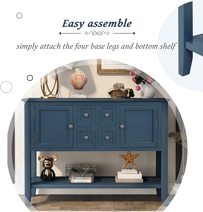 Retro Blue + Wood