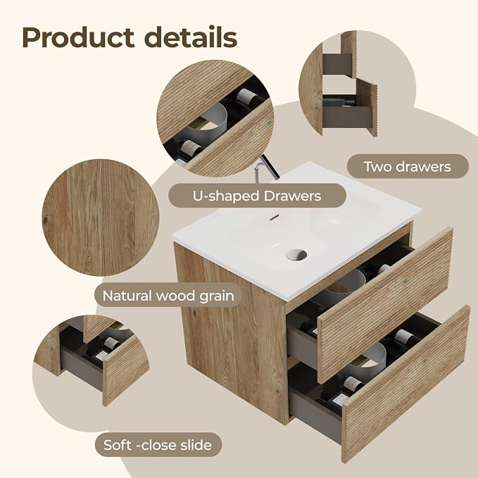 Rough Oak / Single Hole