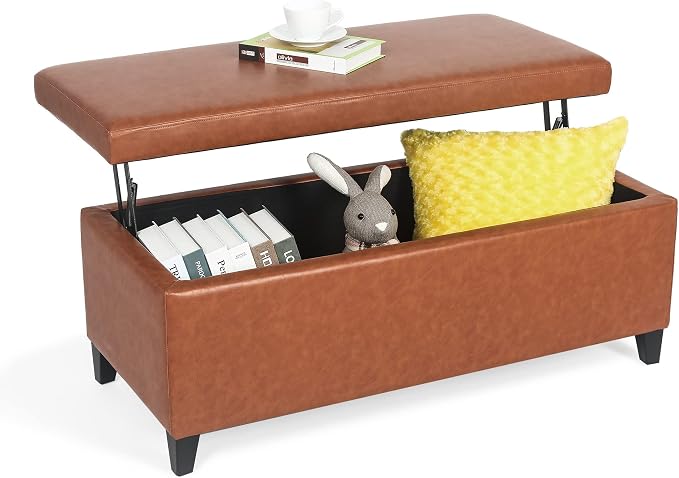 Orange Leather-lift Top