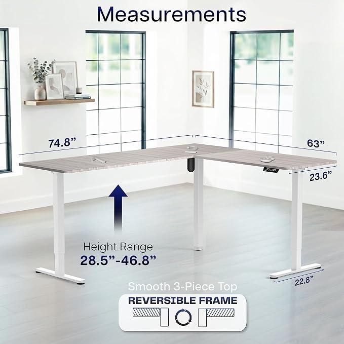 Dark Gray Top / White Frame