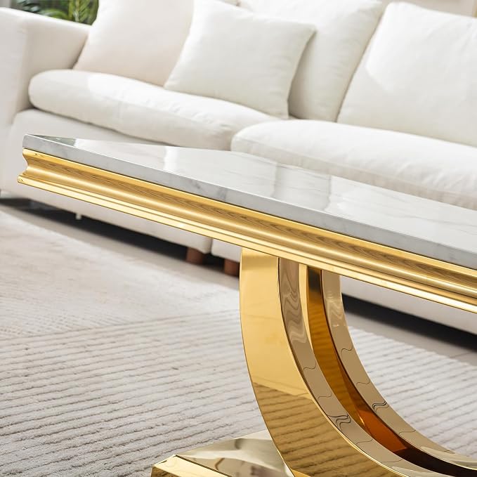 Coffee Table - White Gold