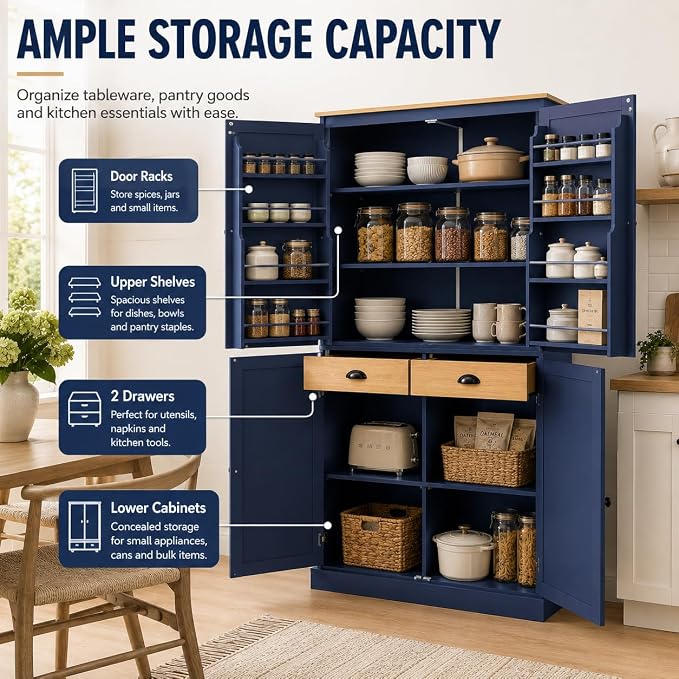 Blue + Mdf + Farmhouse