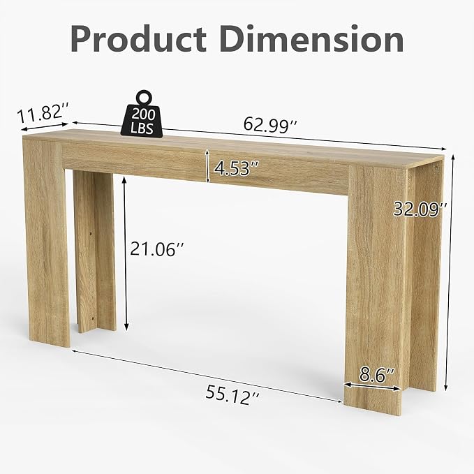 Natural Oak (63'')