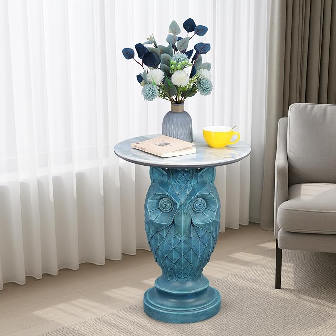 15 Owl - Geometric Teal