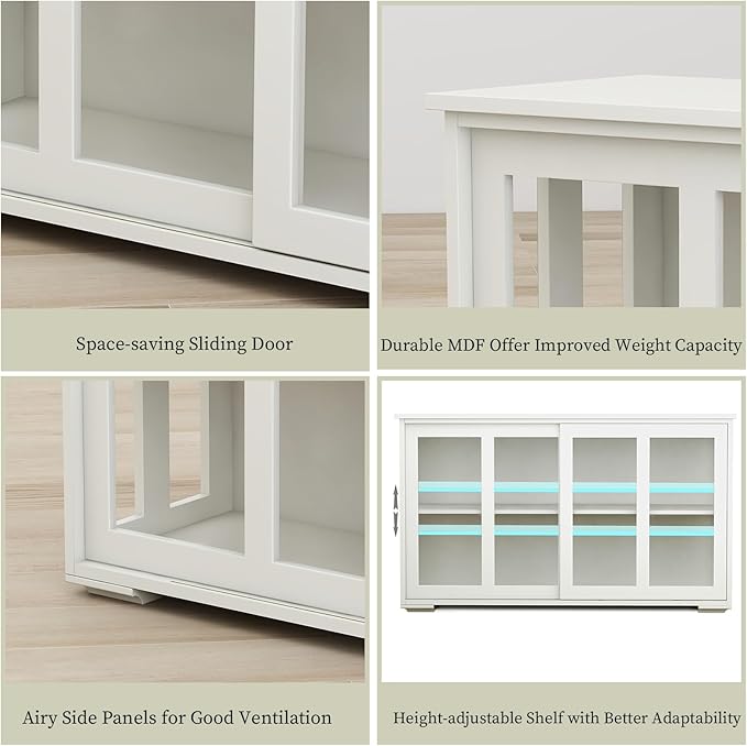 White_slide Doors