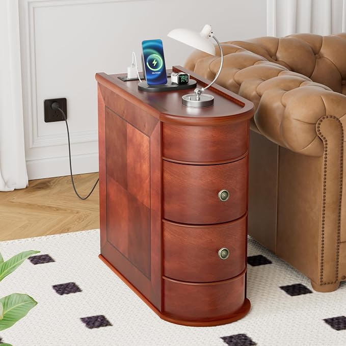 End Table With Charging Station