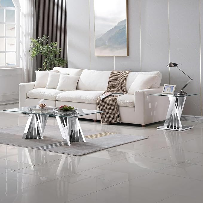 Silver Base - Coffee Table