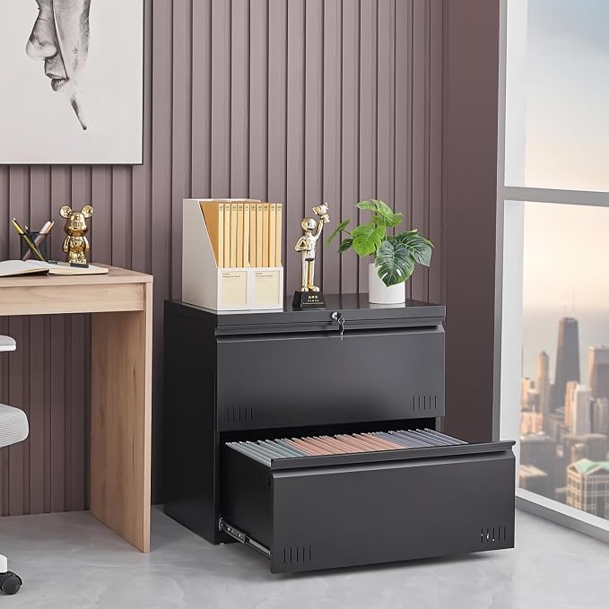 Black 2-drawer Lateral