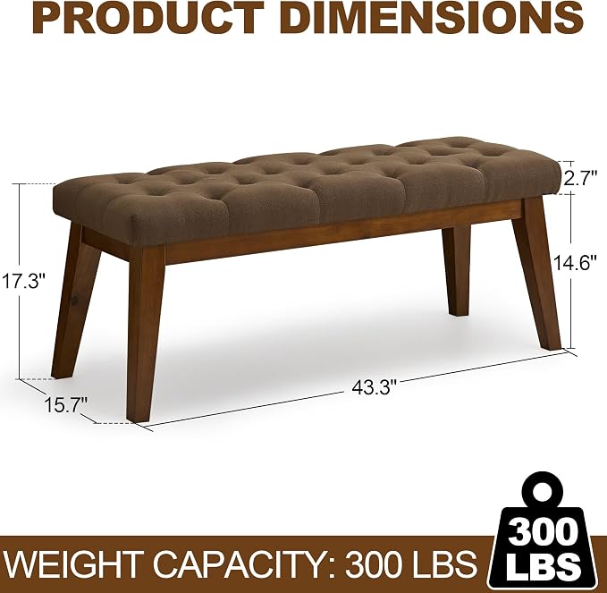 Brown-linen-tufted