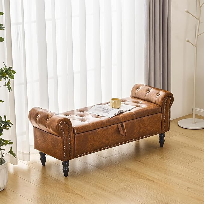 Faux Leather/Brown