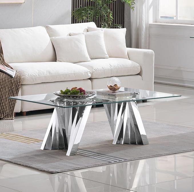 Silver Base - Coffee Table