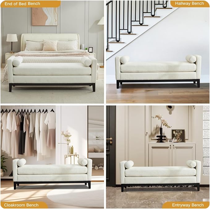 Ivory Boucle (Black Legs)