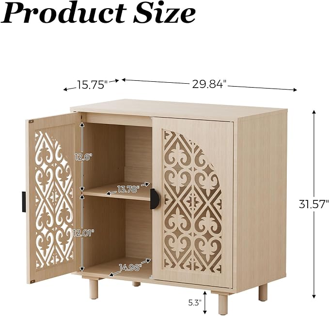 Hollow Carved-beige-2pcs