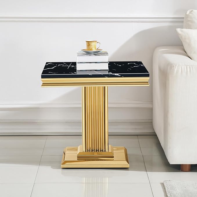 End Table - Black Gold Base