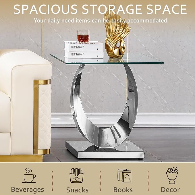 Silver End Table