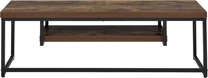 Black + Oak + Synthetic Wood + 40-49 Inches
