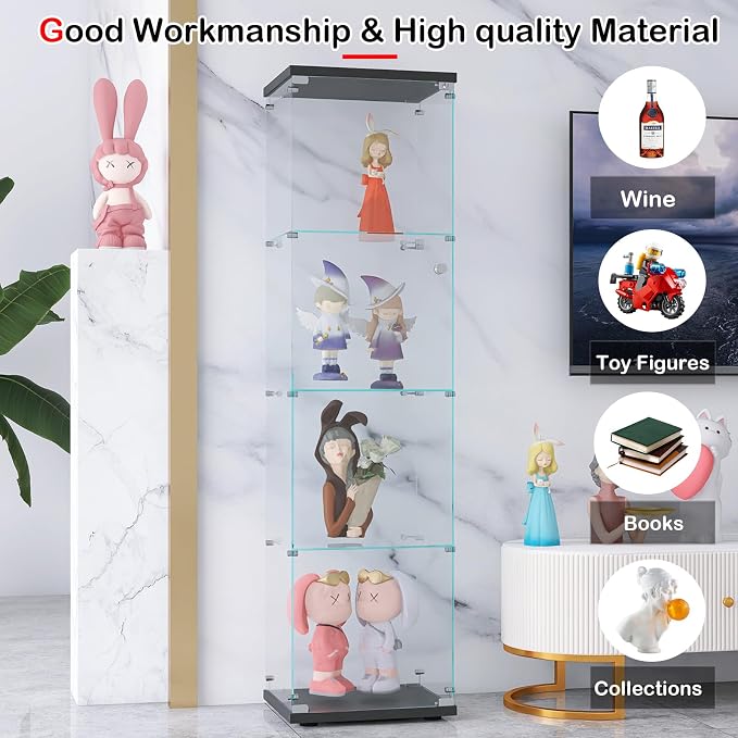 Black - 4 Shelves(led)