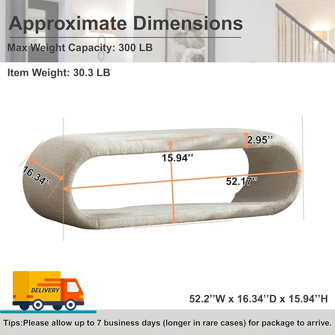 Light Oatmeal 52.2''w