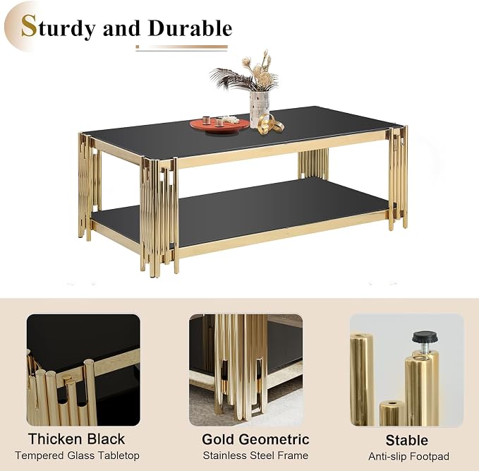 A-coffee Table-black Gold