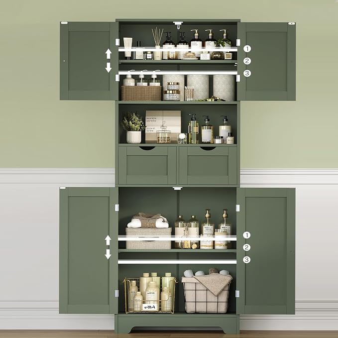 Forest Green 2 Drawers