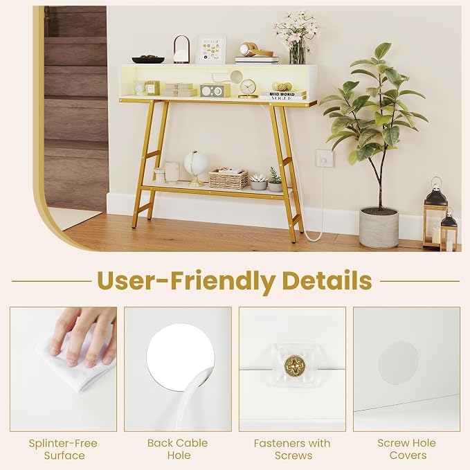 White & Gold