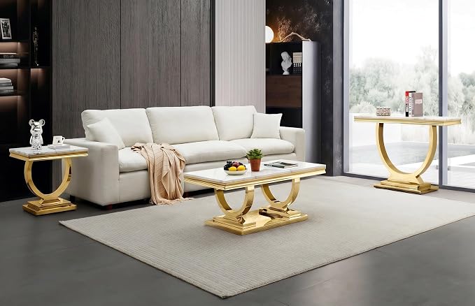 White & Gold - Console Table