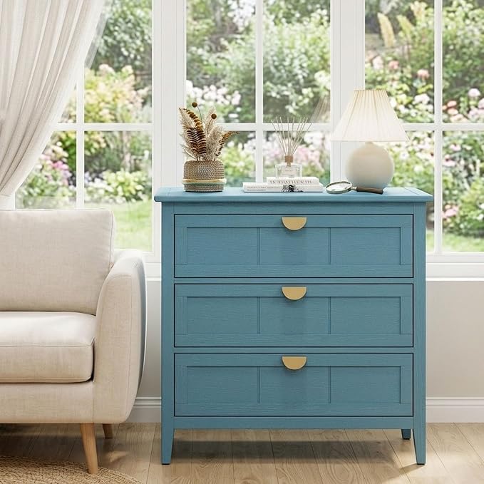 Blue 3 Drawer Set of 1