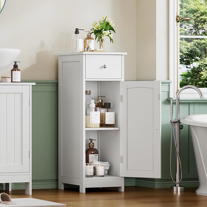 White, 1 Drawers