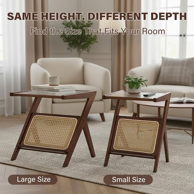 2 Pack Rattan-s-brown