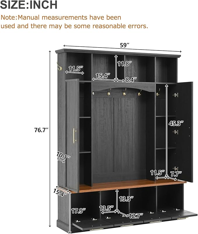 Black/Adjustable Shelves