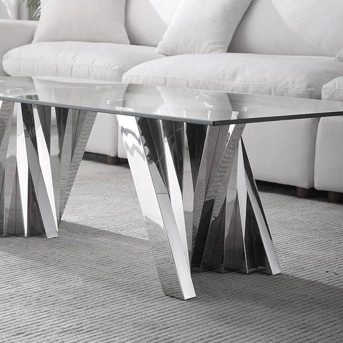Silver Base - Coffee Table