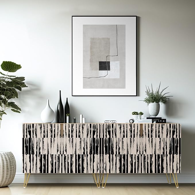 Black & Gray Grunge Line Patterns