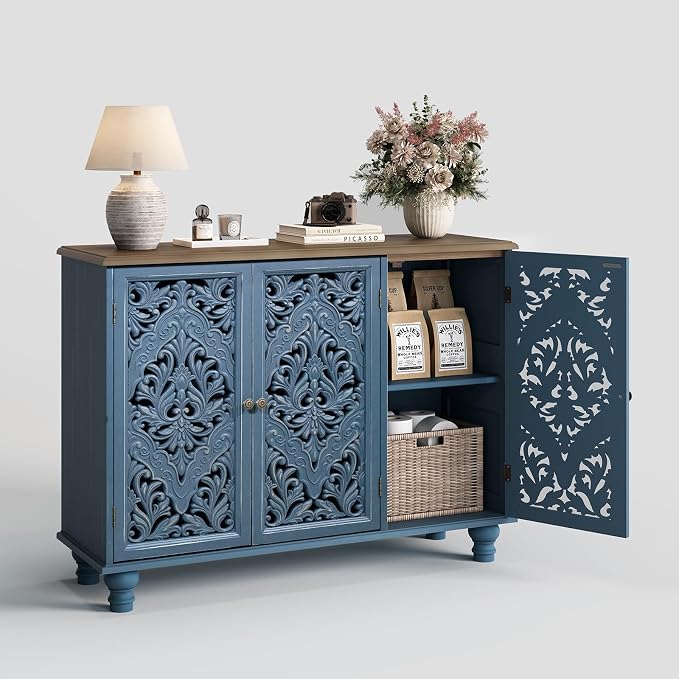 Blue & Walnut_3 Doors