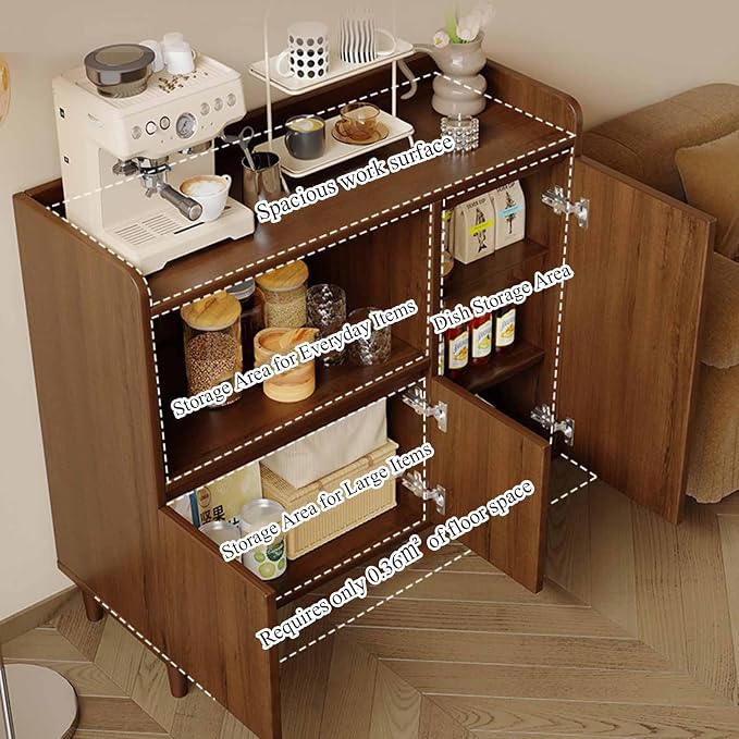 Walnut + White