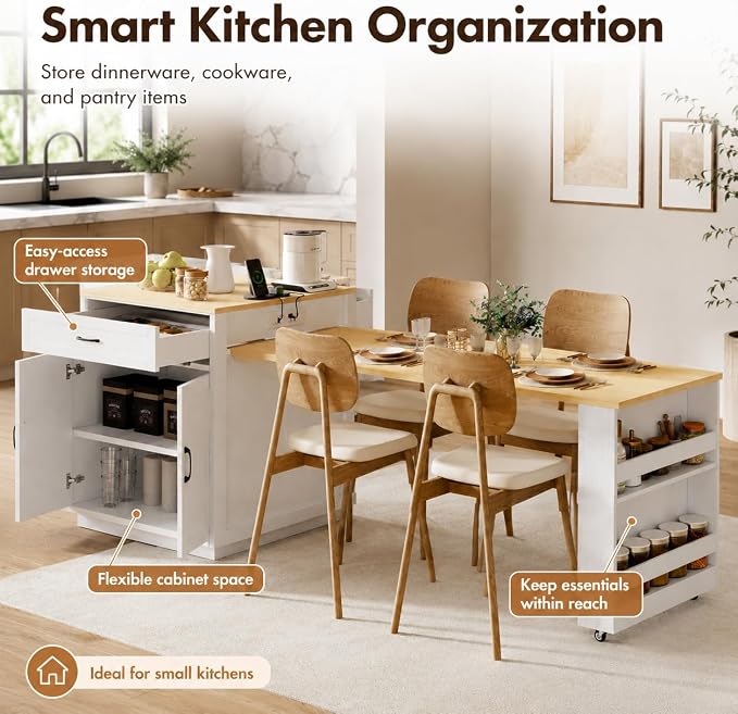 White Oak + Natural Wood Grain Table + Mdf