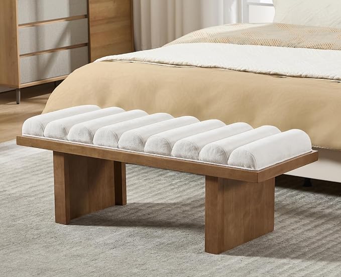 Beige Chenille-natural Wood