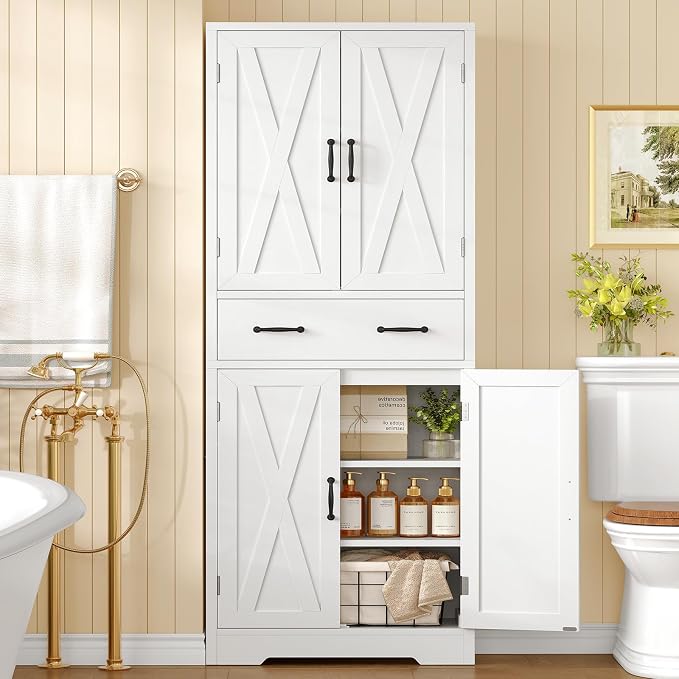 White,1 Drawer