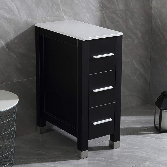 Black Cabinet & Ceramic Top