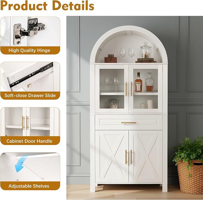 White -X Barn Door