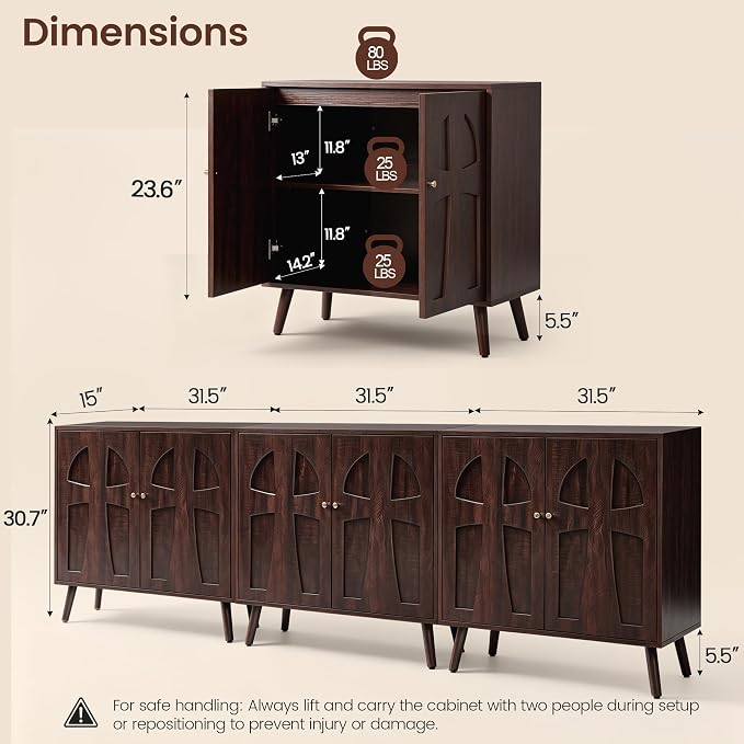 Dark Walnut 3pcs