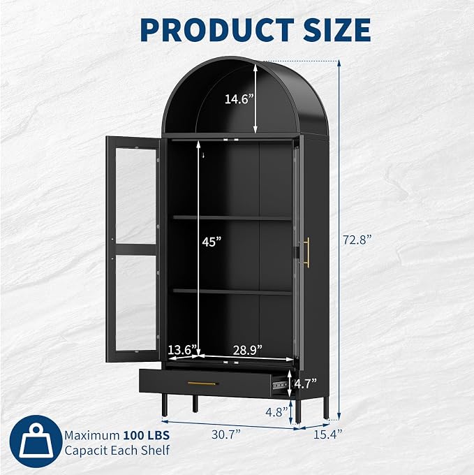 Black With Drawers
