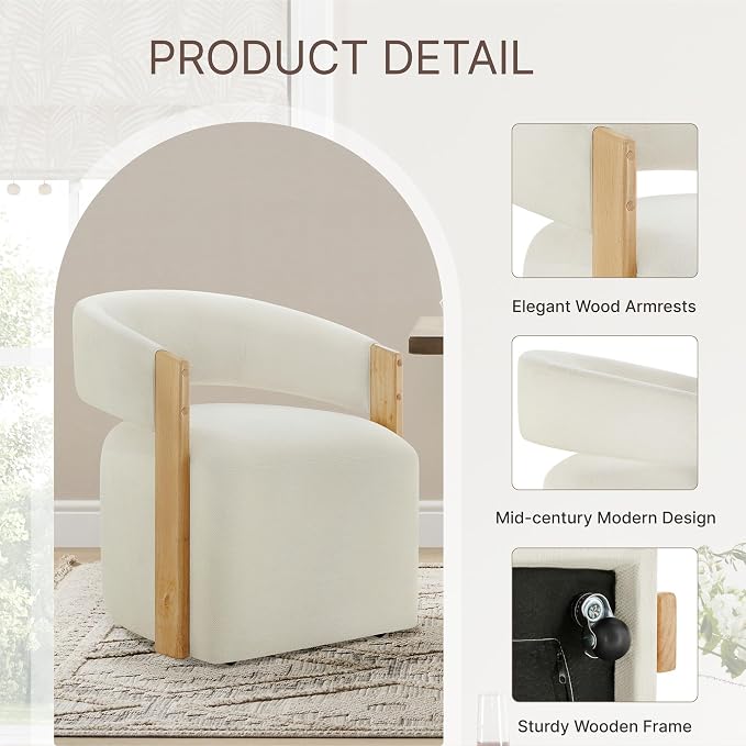 Linen Wooden-armrest