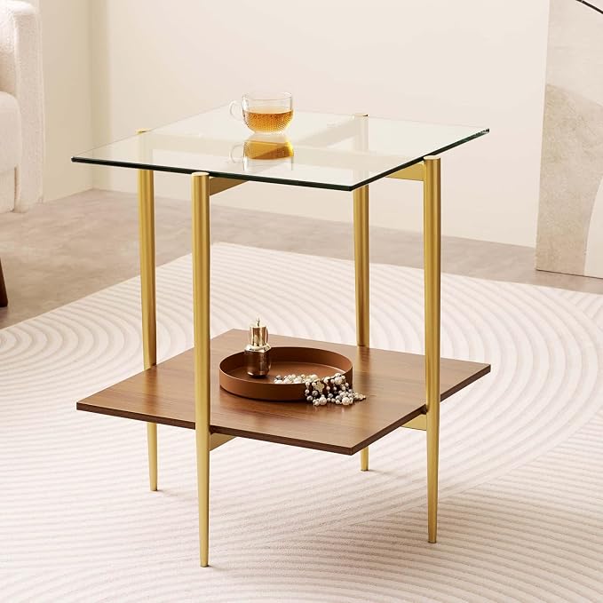 Clear & Walnut