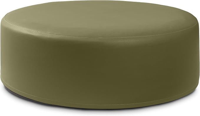 Faux Leather Olive Green
