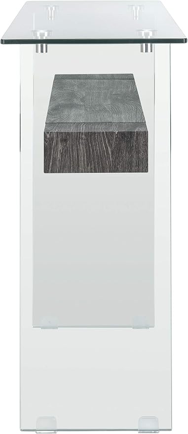 Glass / Black Oak