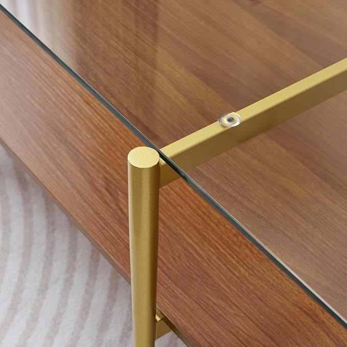 Clear & Walnut
