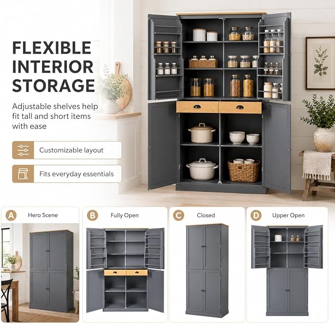 Gray + Mdf + Farmhouse