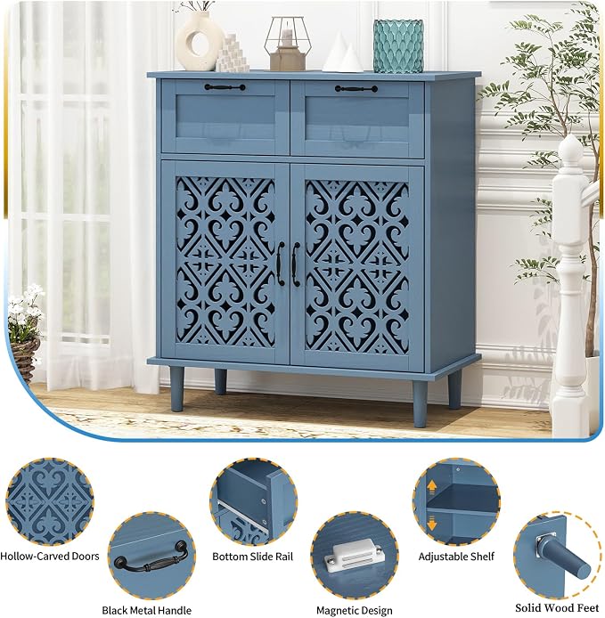 Blue_2 Door 2 Drawer